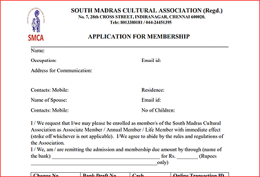 SMCA Membership details - 2025